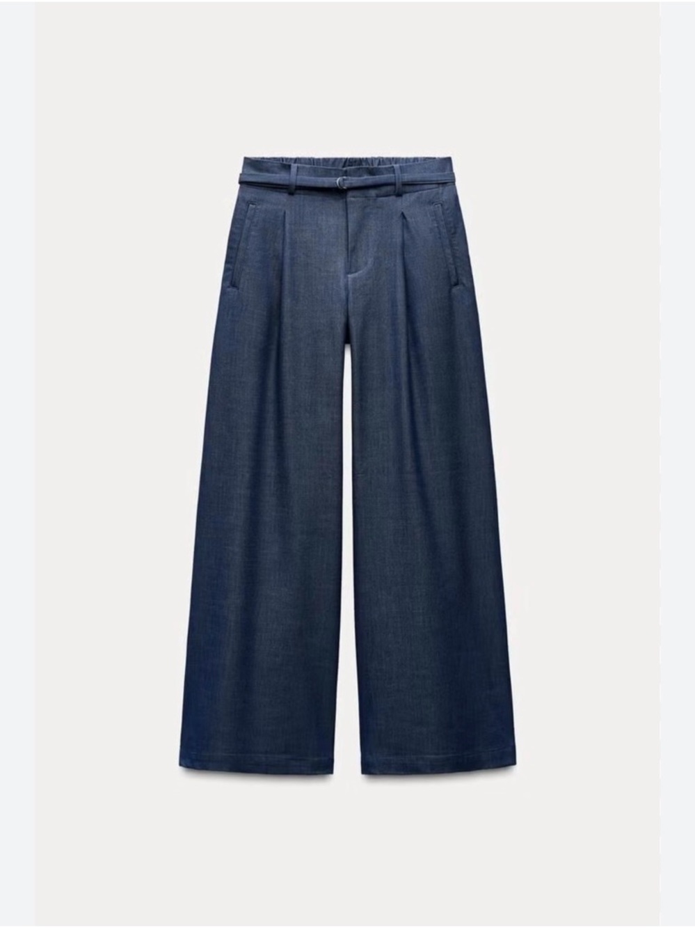 Zara Wide Leg High Waist Trousers with belt - Picture 4 of 4